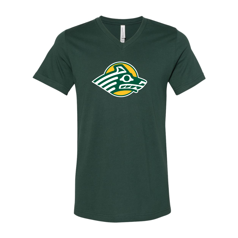 Alaska Anchorage Seawolves   BELLA  CANVAS - Jersey V-Neck T-Shirt