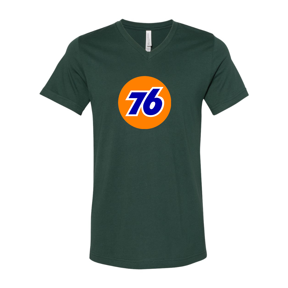 76 Gas Station BELLA  CANVAS - Jersey V-Neck T-Shirt