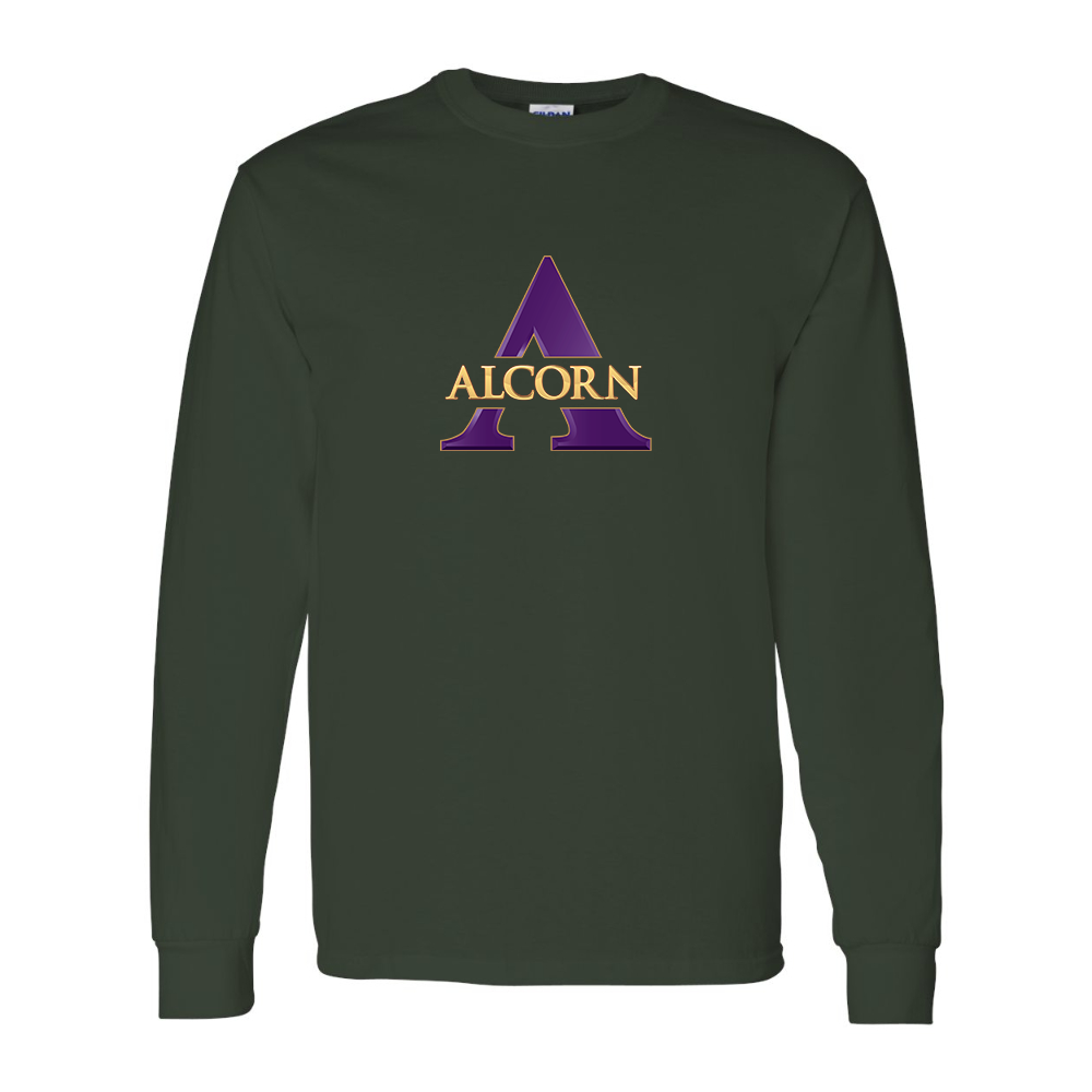 Men's Alcorn State Braves Gildan Heavy Cotton Long Sleeve T-Shirt