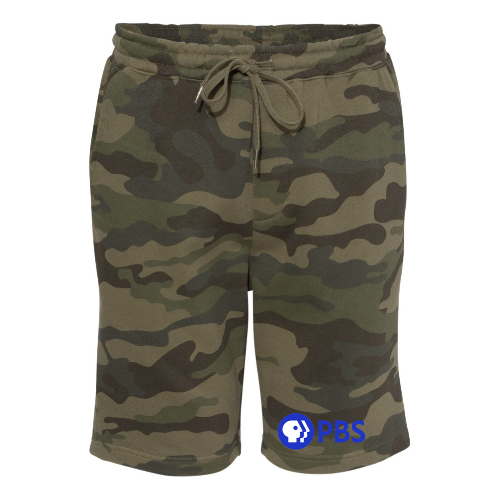 Men's PBS Blue Independent Trading Co Midweight Fleece Shorts