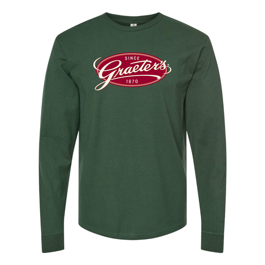 Men's Graeters Logo Cotton Long Sleeve T-Shirt