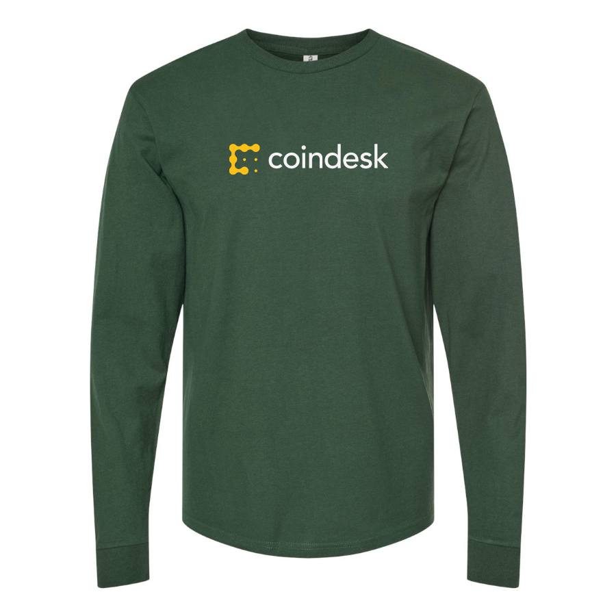 Men's CoinDesk Logo Cotton Long Sleeve T-Shirt