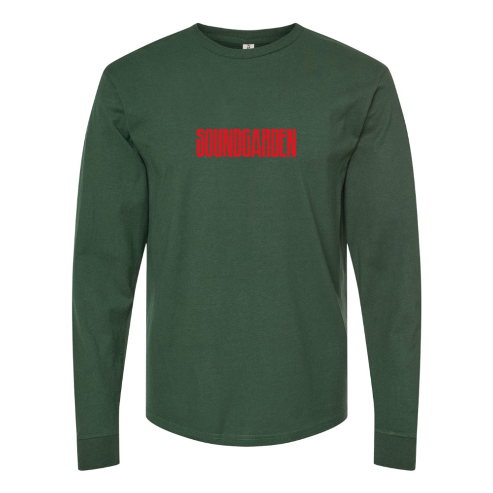 Men's Soundgarden Logo Cotton Long Sleeve T-Shirt