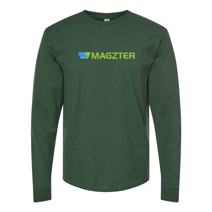Men's MAGZTER Logo Cotton Long Sleeve T-Shirt