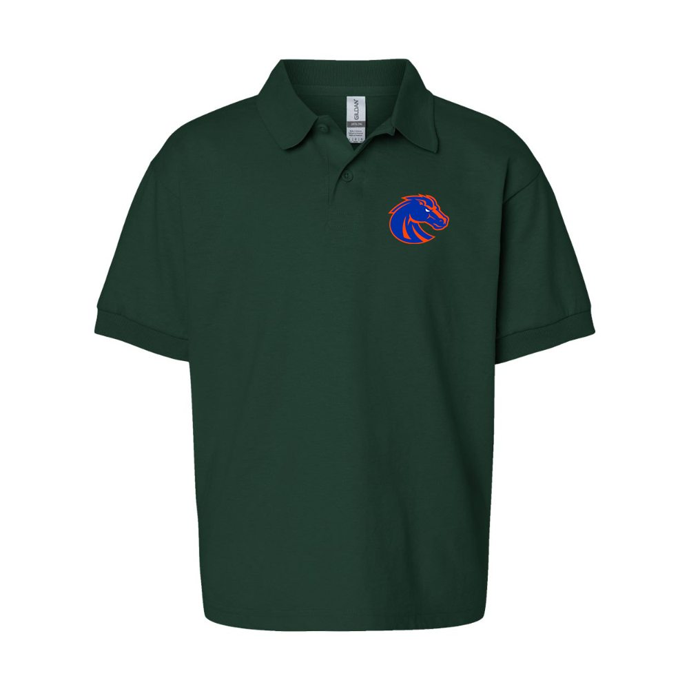 Youth Boise State Broncos  Gildan Dry Blend Jersey Polo
