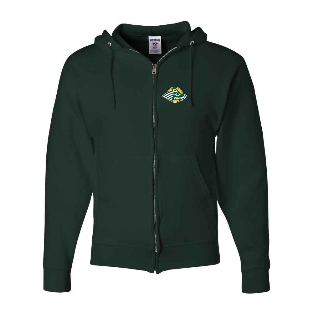 Men's Alaska Anchorage Seawolves  JERZEES NuBlend Full-Zip Hooded Sweatshirt