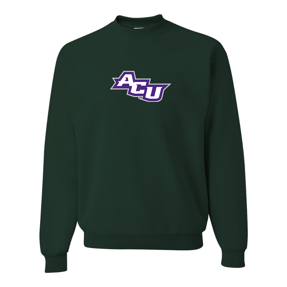 Men's Abilene Christian Wildcats   JERZEES NuBlend Crewneck Sweatshirt