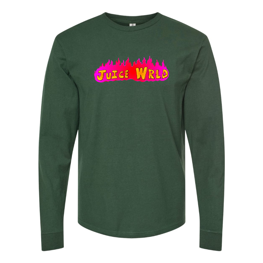 Men's Juice WRLD Logo Cotton Long Sleeve T-Shirt