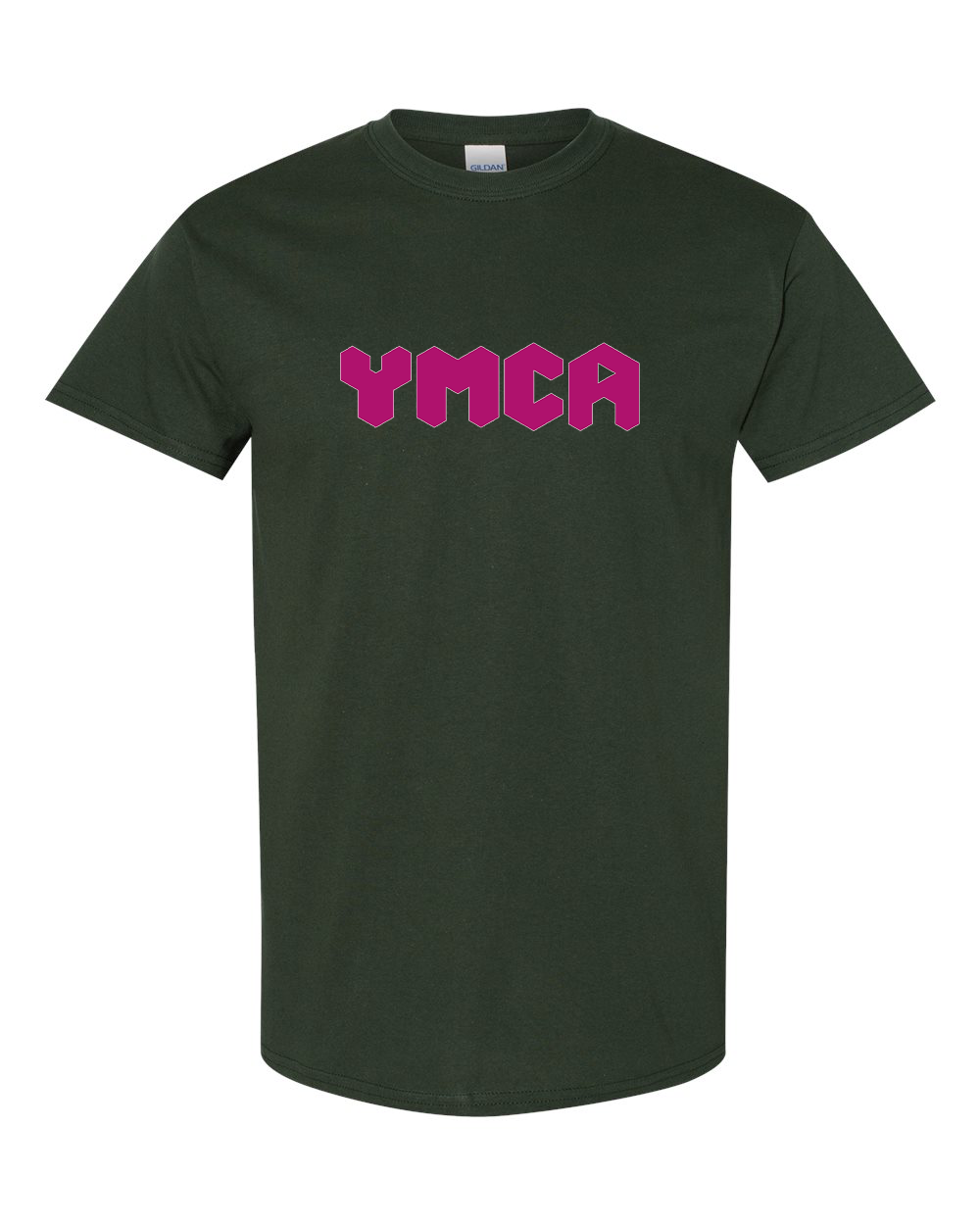 Men's  YMCA Mauve Gildan Heavy Cotton T-Shirt