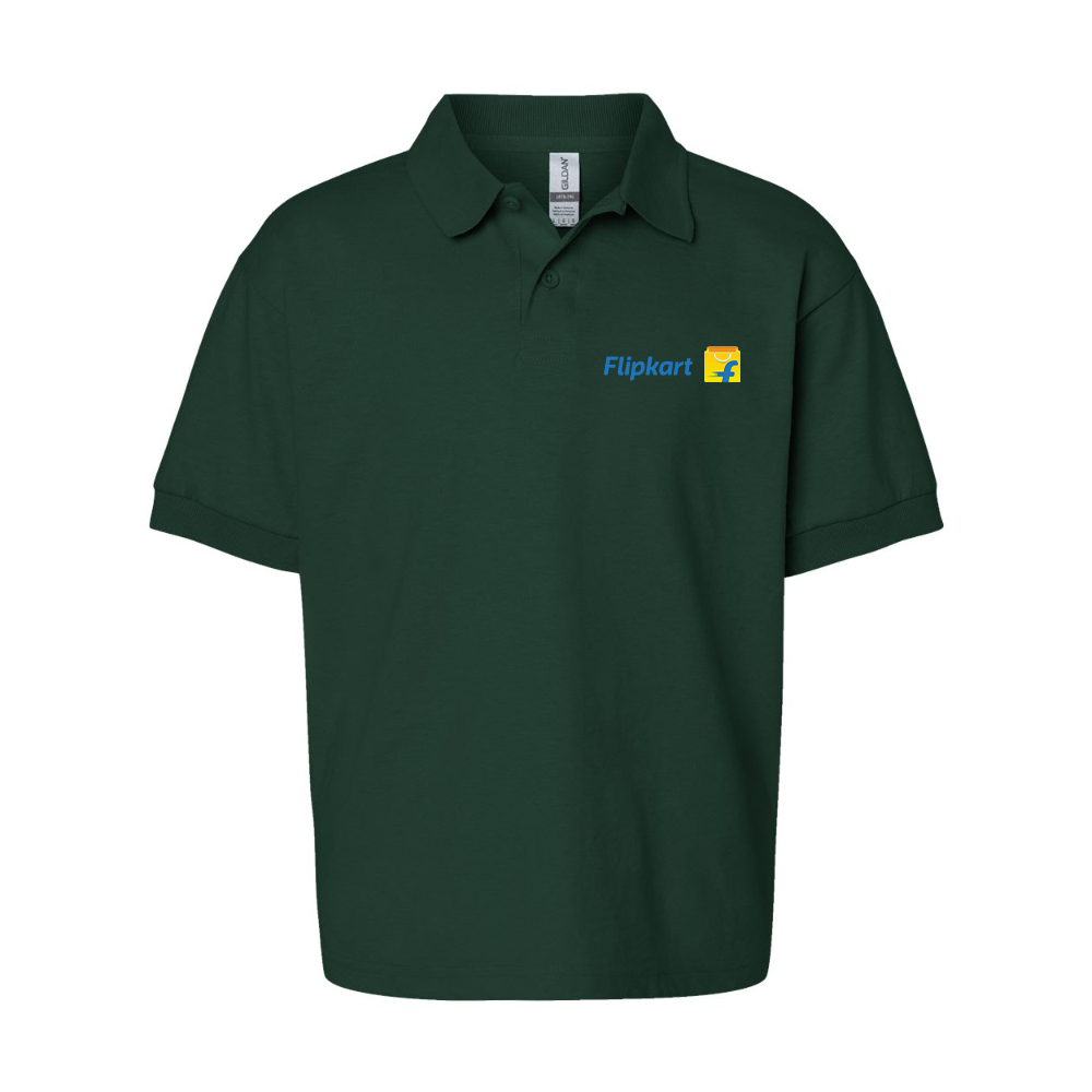 Youth Flipkart Gildan Dry Blend Jersey Polo