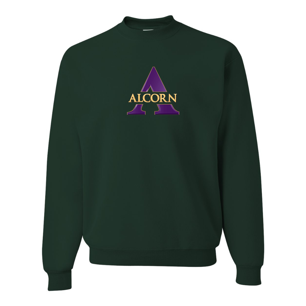 Men's Alcorn State Braves JERZEES NuBlend Crewneck Sweatshirt