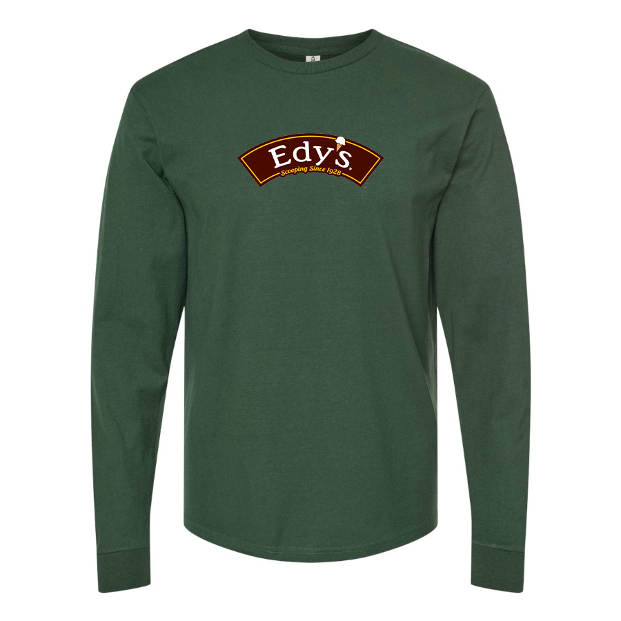 Men's Edys  Logo Cotton Long Sleeve T-Shirt