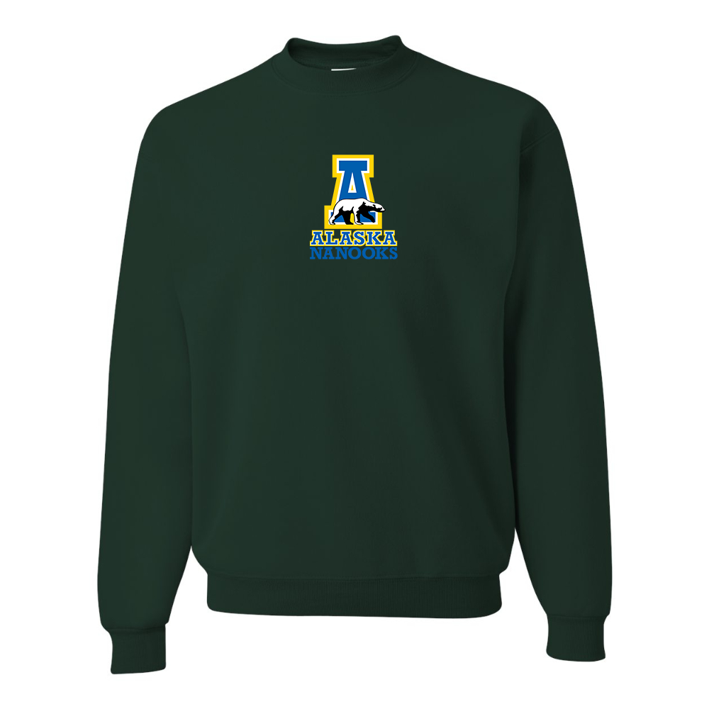 Men's Alaska Nanooks  JERZEES NuBlend Crewneck Sweatshirt