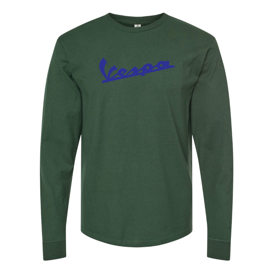 Men's Vespa Logo Cotton Long Sleeve T-Shirt