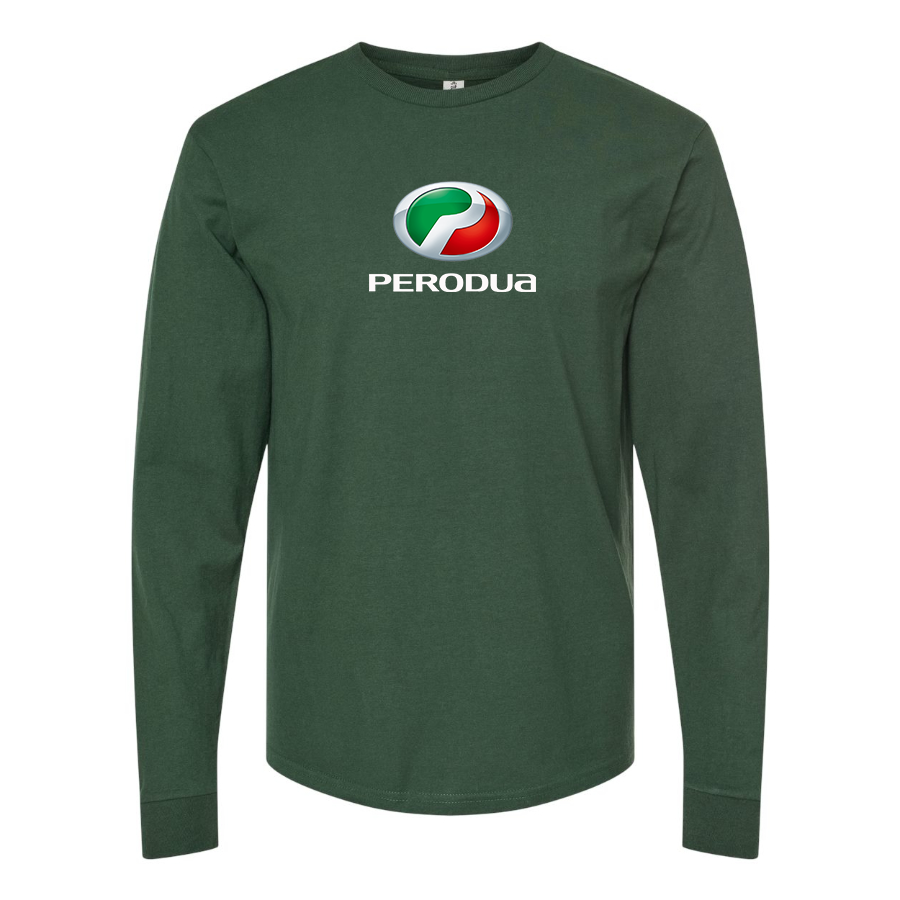 Men's Perodua Logo Cotton Long Sleeve T-Shirt