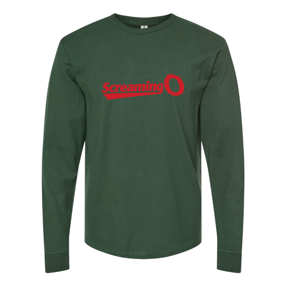 Men's ScreamingO Logo Cotton Long Sleeve T-Shirt