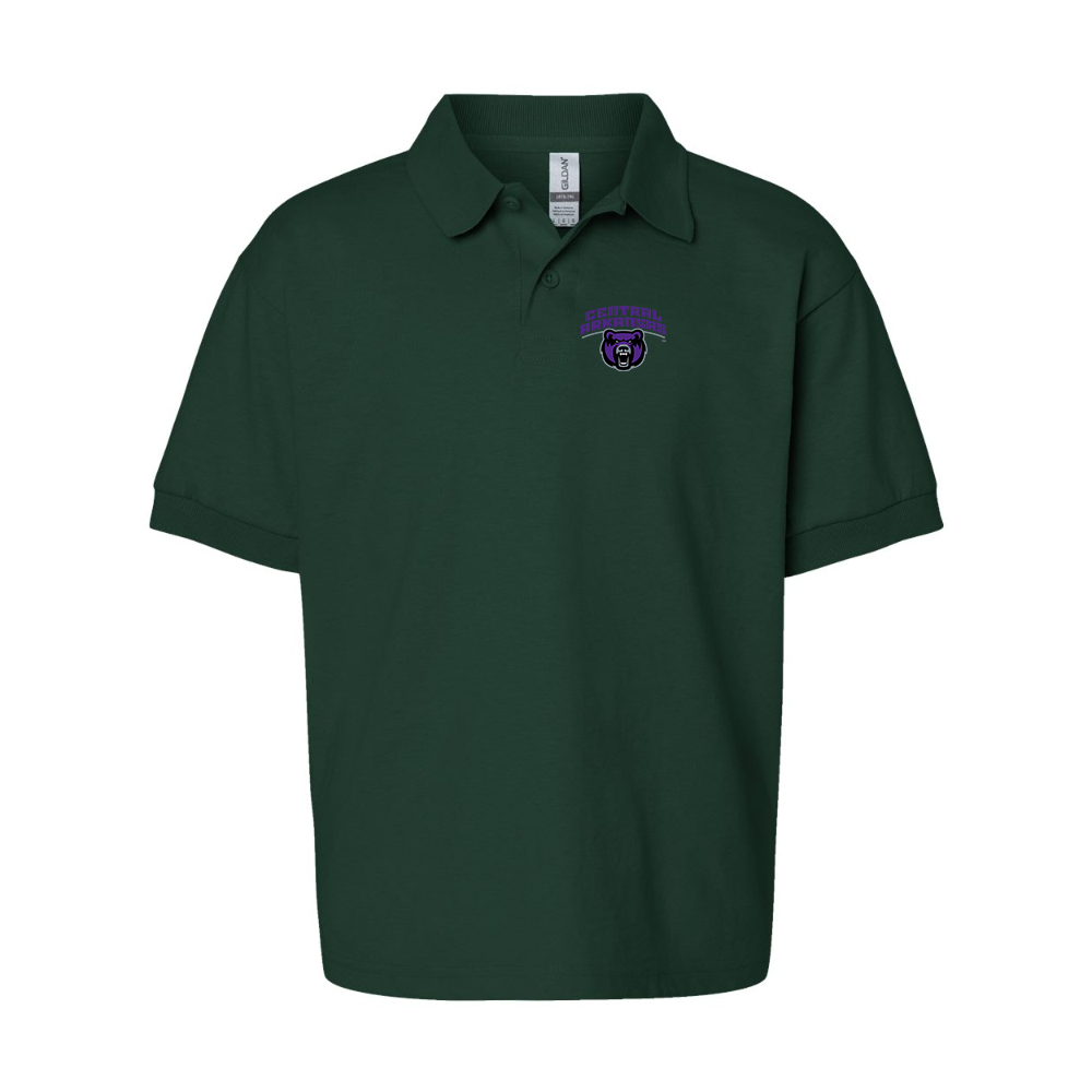 Youth Central Arkansas Bears  Gildan Dry Blend Jersey Polo