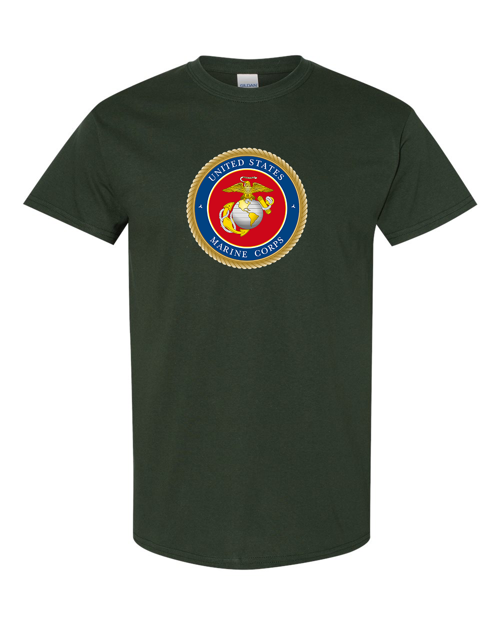 Men's USMC Emblem Gildan Heavy Cotton T-Shirt