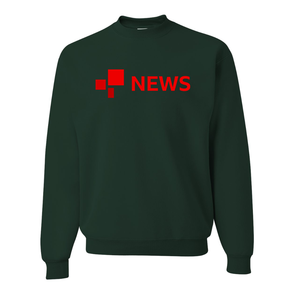 Men's BBC News  JERZEES NuBlend Crewneck Sweatshirt