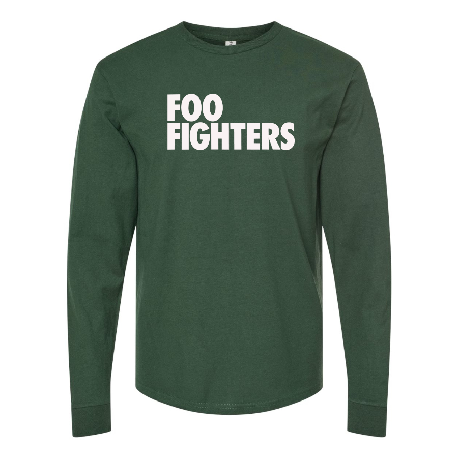 Men's Foo Fighters Logo Cotton Long Sleeve T-Shirt
