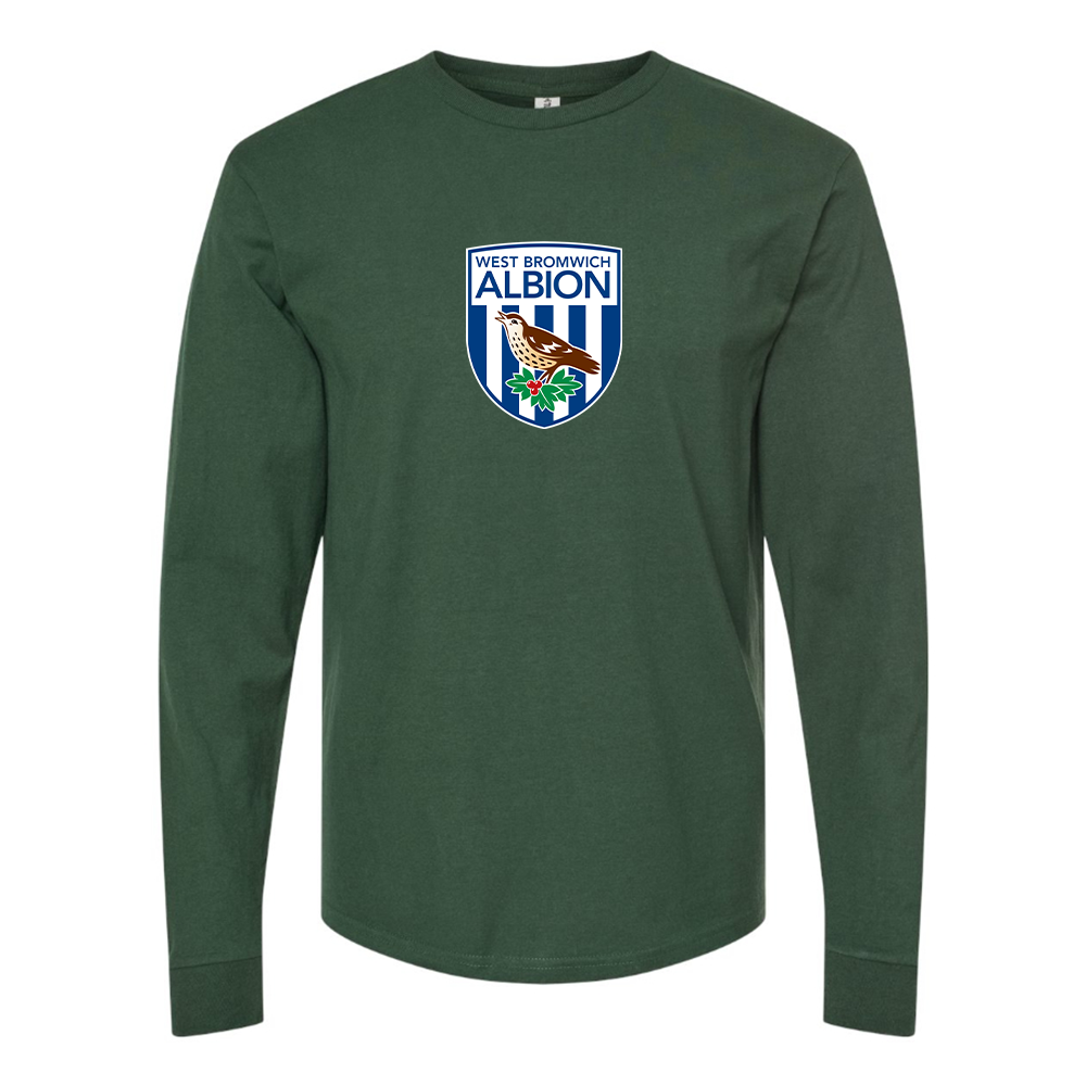 Men's West Bromwich Albion Soccer Cotton Long Sleeve T-Shirt
