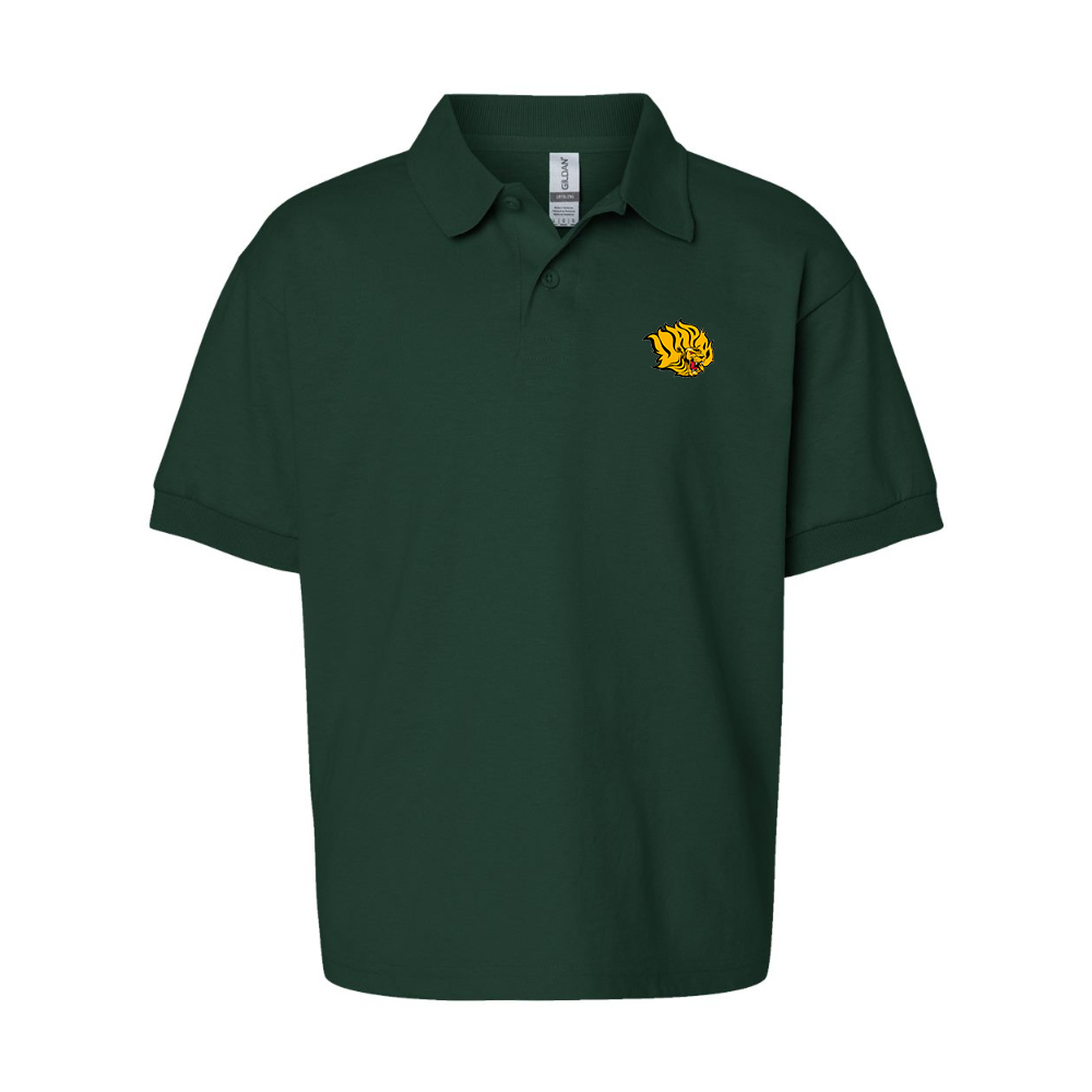 Youth  Arkansas PB Golden Lions Gildan Dry Blend Jersey Polo