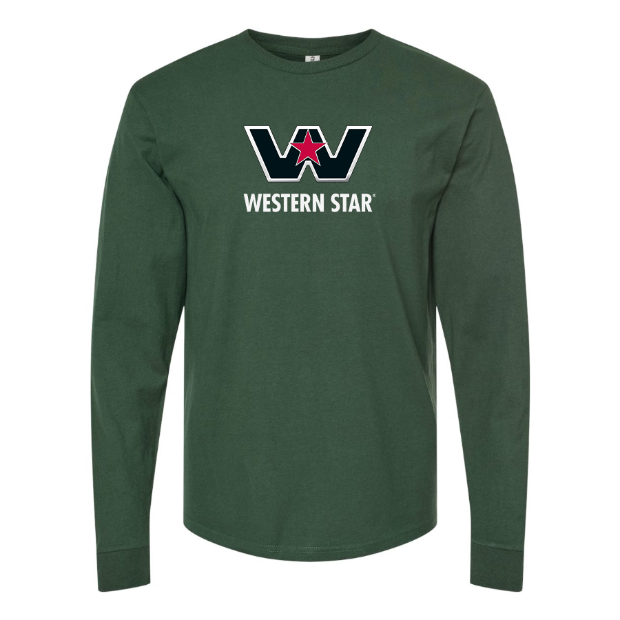 Men's Western Star Logo  Cotton Long Sleeve T-Shirt