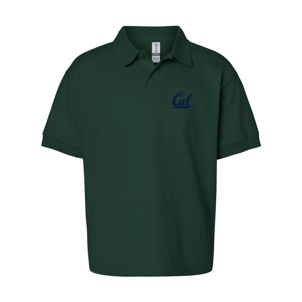 Youth California Golden Bears   Gildan Dry Blend Jersey Polo