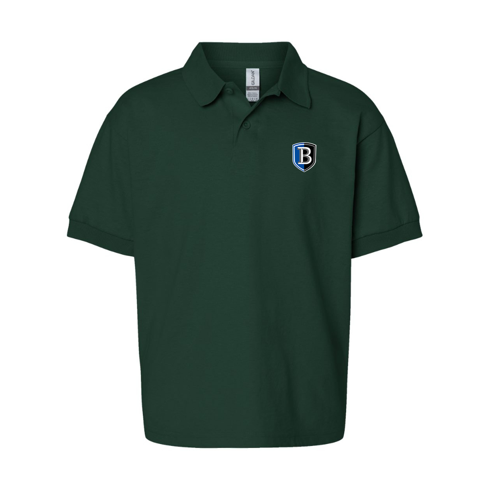 Youth  Bentley Falcons  Gildan Dry Blend Jersey Polo