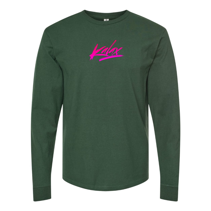 Men's  Kalax Logo  Cotton Long Sleeve T-Shirt