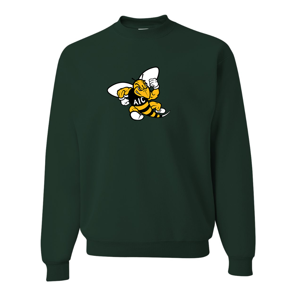 Men's AIC Yellow Jackets  JERZEES NuBlend Crewneck Sweatshirt