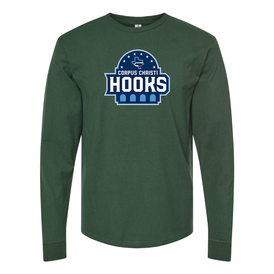 Men's Corpus Christi Hooks Logo Cotton Long Sleeve T-Shirt