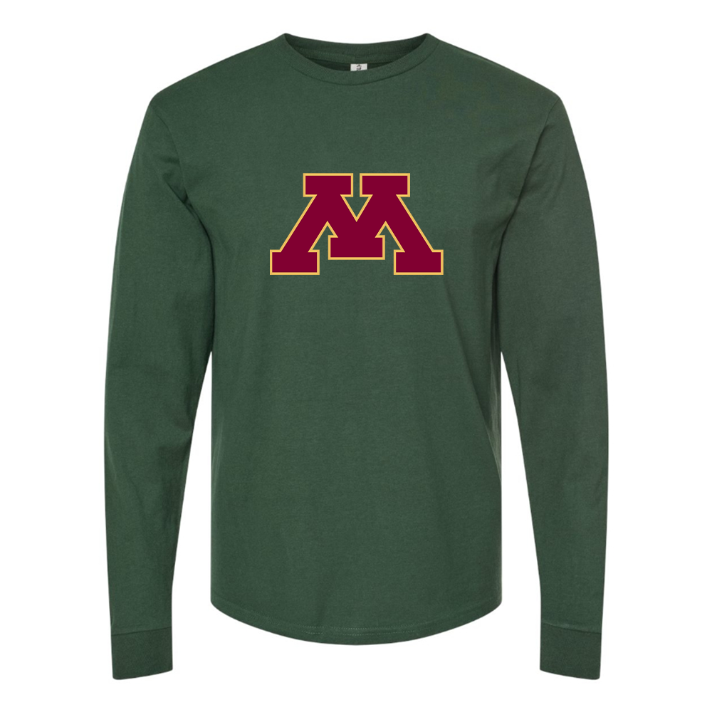 Men's Minnesota Golden Gophers Logo Cotton Long Sleeve T-Shirt
