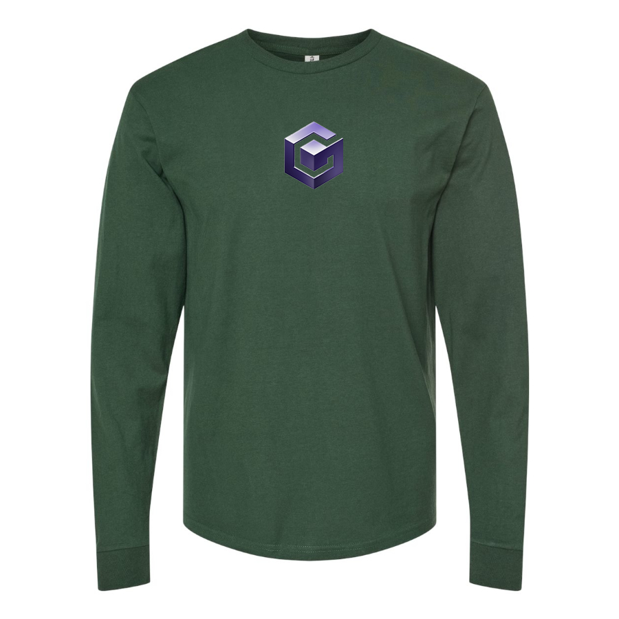 Men's Nintendo GameCube Logo  Cotton Long Sleeve T-Shirt