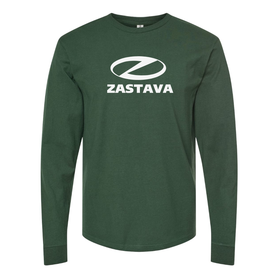 Men's Zastava Logo  Cotton Long Sleeve T-Shirt