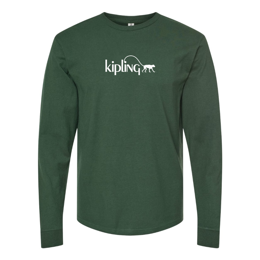 Men's Kipling Logo Cotton Long Sleeve T-Shirt