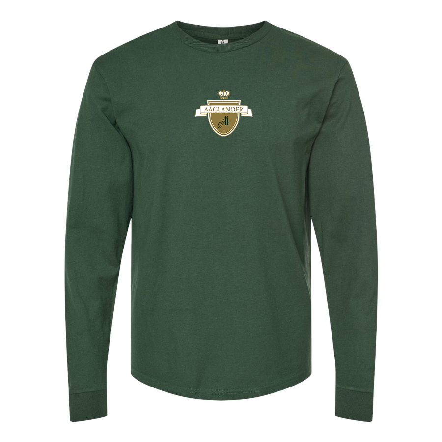 Men's Aaglander Logo Cotton Long Sleeve T-Shirt