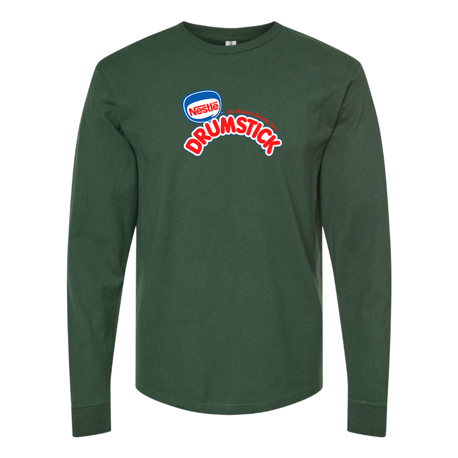 Men's Drumstick Logo Cotton Long Sleeve T-Shirt