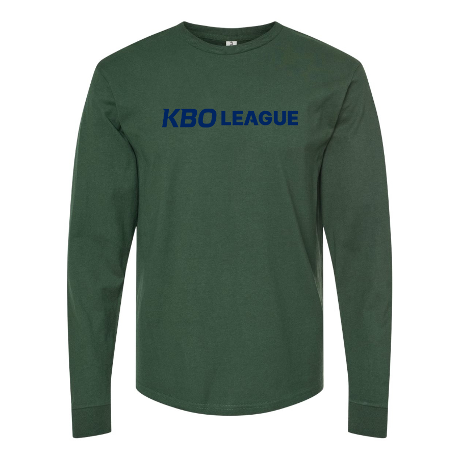 Men's KBO League Logo Cotton Long Sleeve T-Shirt