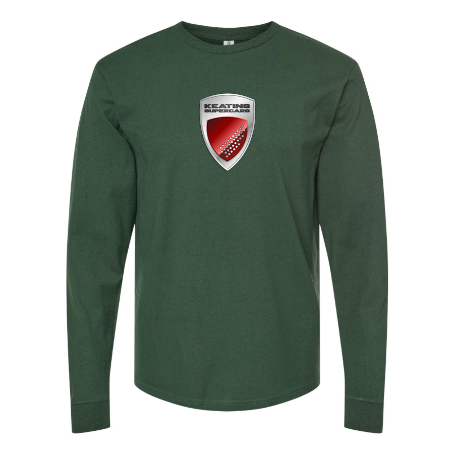 Men's Keating-Supercars Logo Cotton Long Sleeve T-Shirt