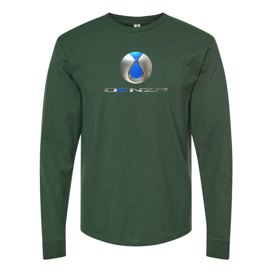 Men's Denza Logo Cotton Long Sleeve T-Shirt