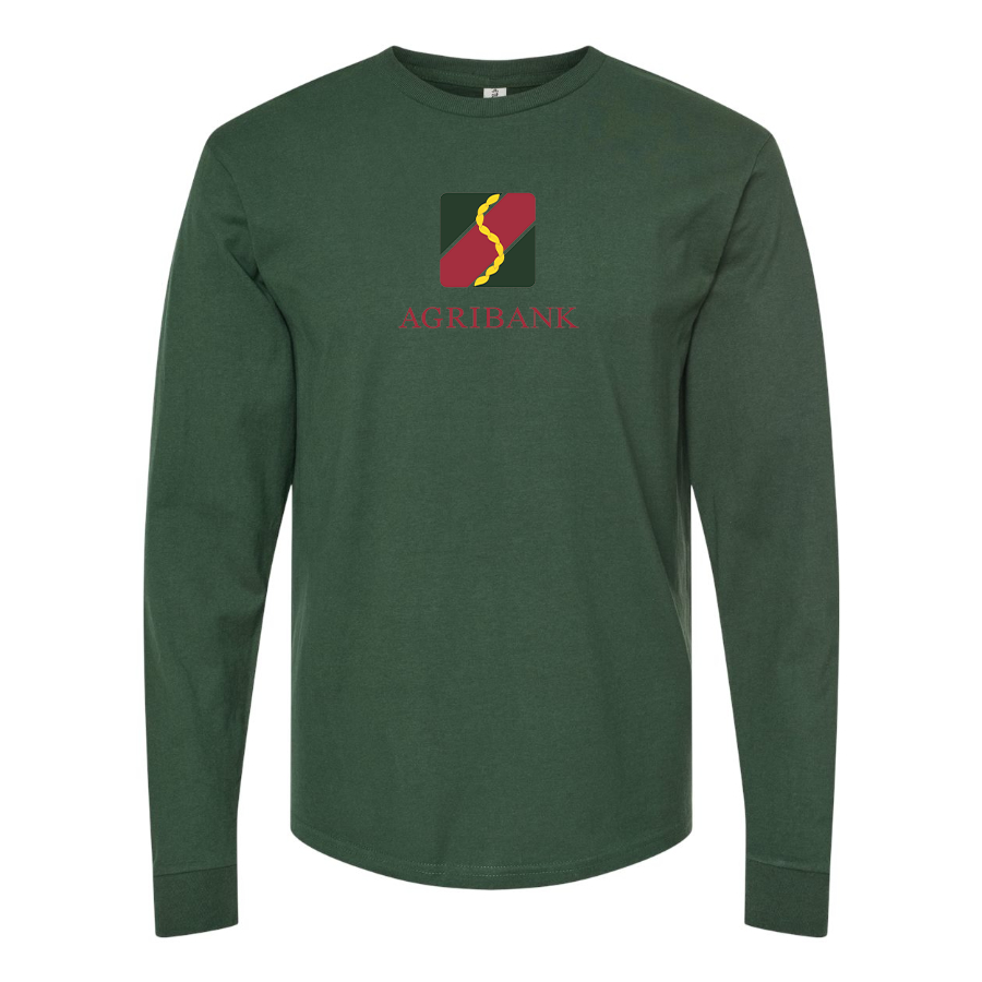 Men's Agribank  Logo Cotton Long Sleeve T-Shirt