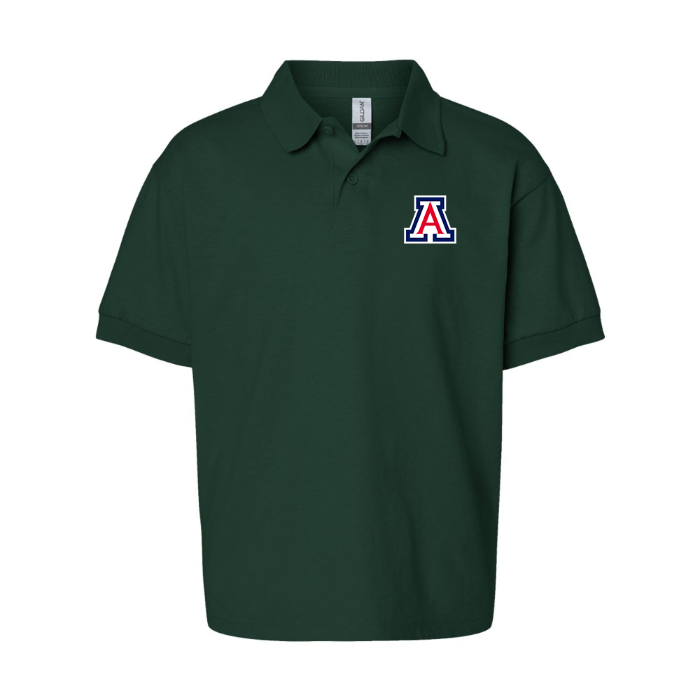 Youth Arizona Wildcats  Gildan Dry Blend Jersey Polo