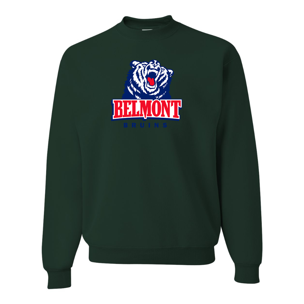 Men's Belmont Bruins JERZEES NuBlend Crewneck Sweatshirt