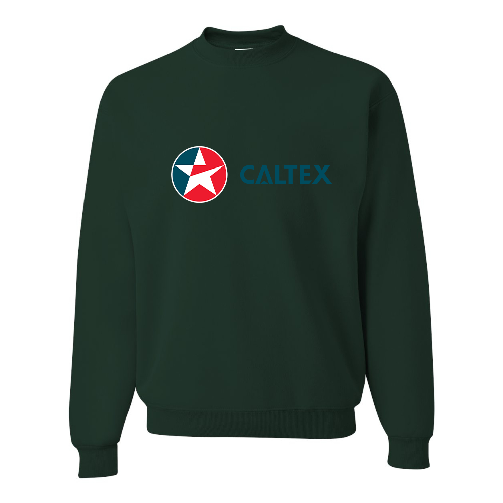 Men's  Caltex Gas Station  JERZEES NuBlend Crewneck Sweatshirt
