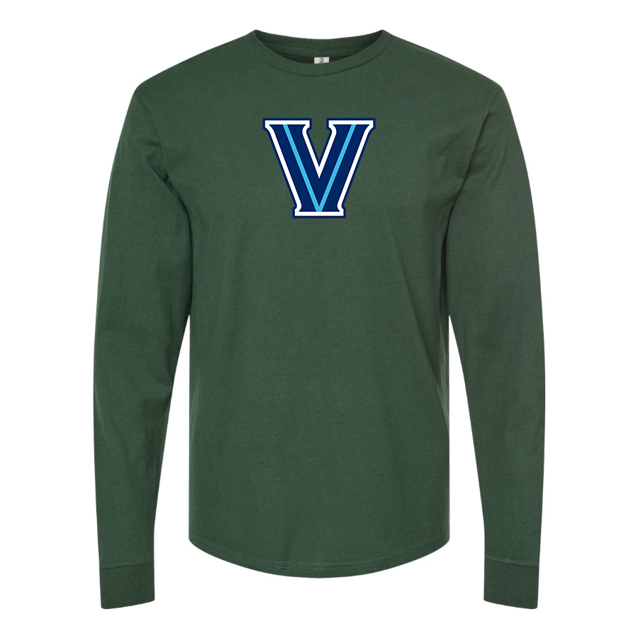 Men's Villanova Wildcats Logo  Cotton Long Sleeve T-Shirt