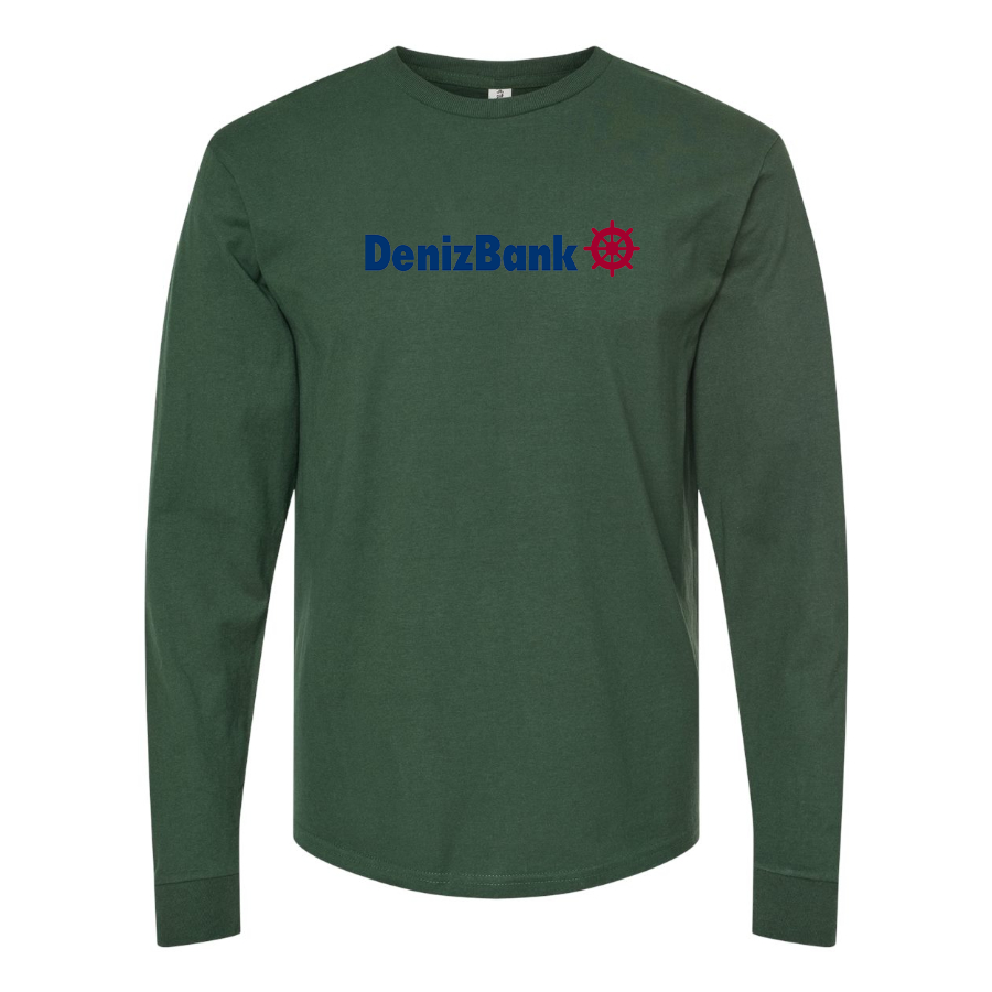 Men's DenizBank Logo Cotton Long Sleeve T-Shirt