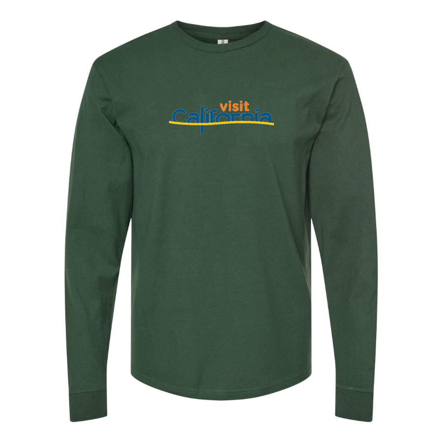 Men's  Visit California Cotton Long Sleeve T-Shirt