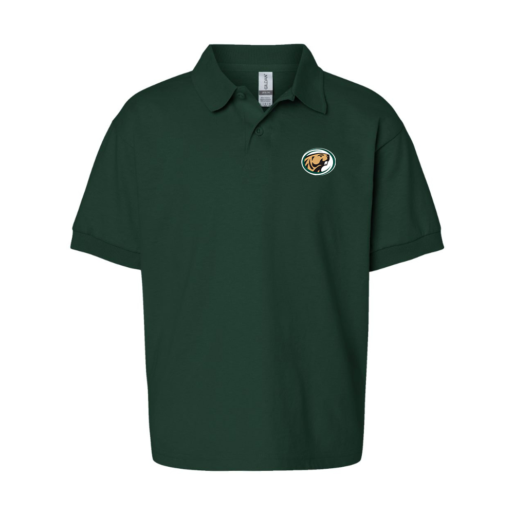 Youth  Bemidji State Beavers Gildan Dry Blend Jersey Polo