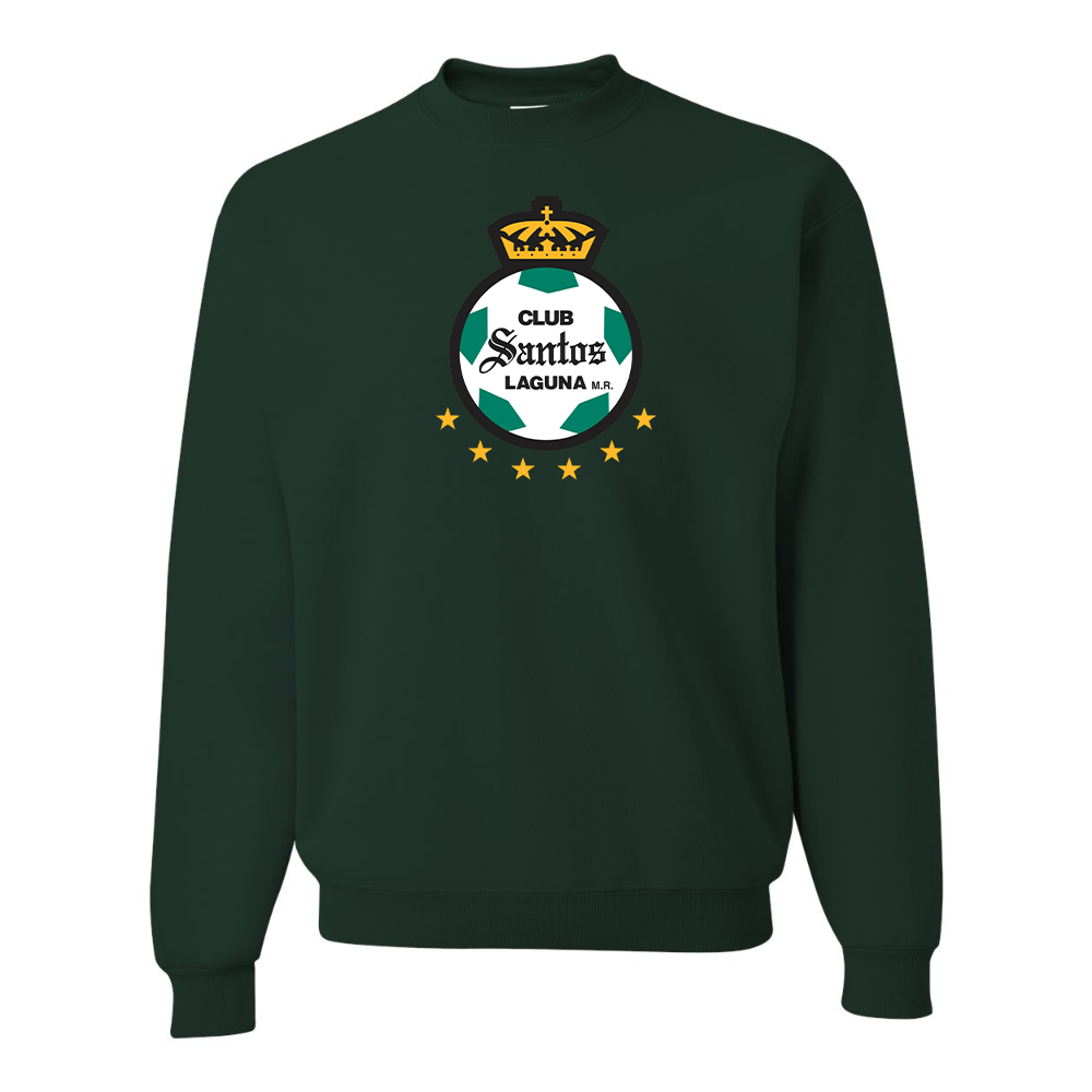 Men's Santos Laguna Soccer  JERZEES NuBlend Crewneck Sweatshirt